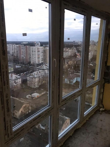 Французский балкон, Киев установка