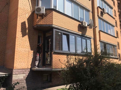 Балкон под ключ Киев, установка_1